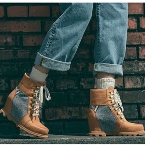 Sorel Joan Of Arctic Wedge III Lexie Bootie in Tan